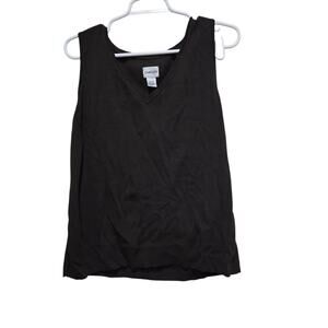Chico’s Dark Brown Knit Sleeveless Top Size 3 XL